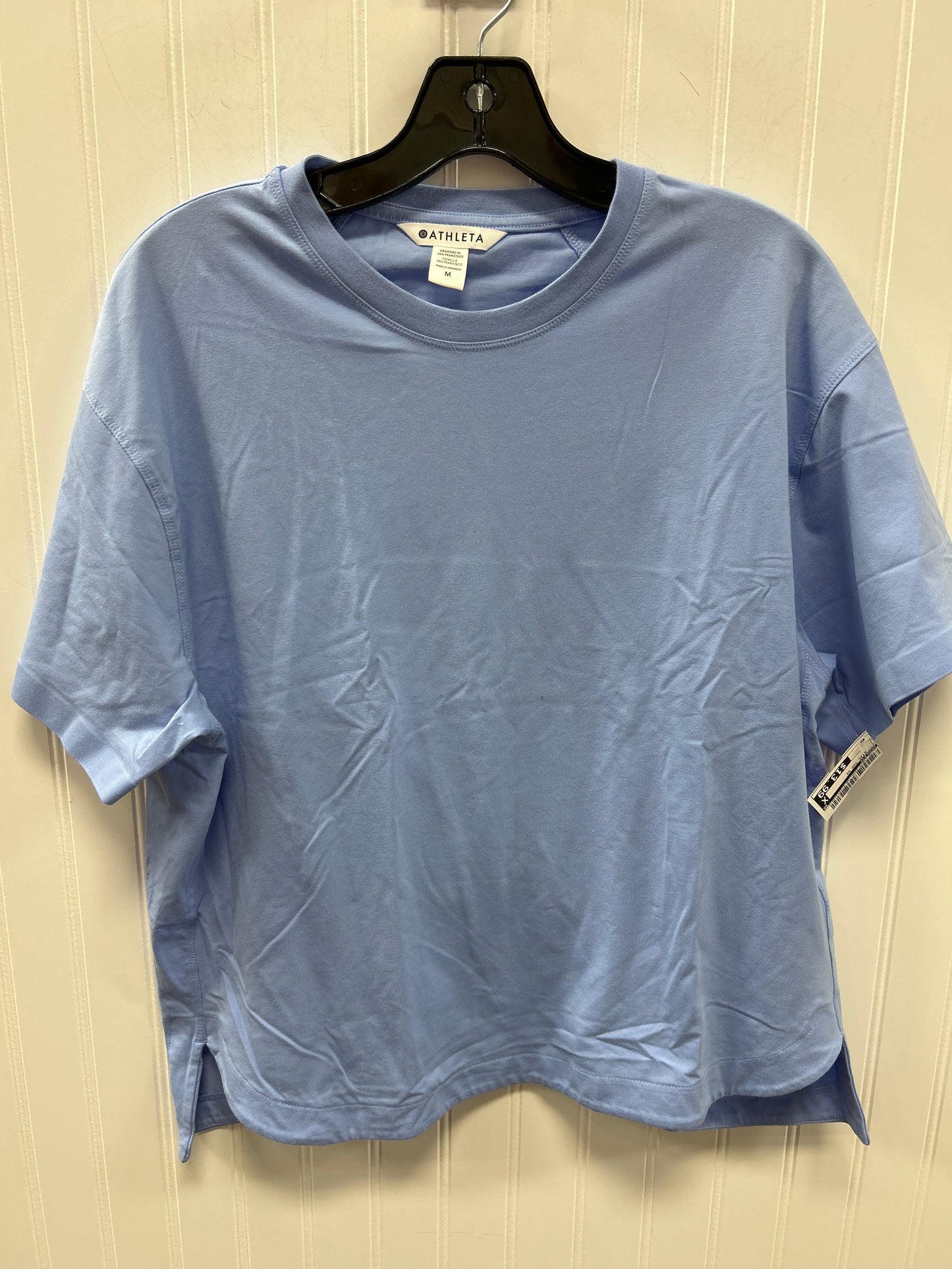 Athletic Top Ss By Athleta In Blue, Size:M