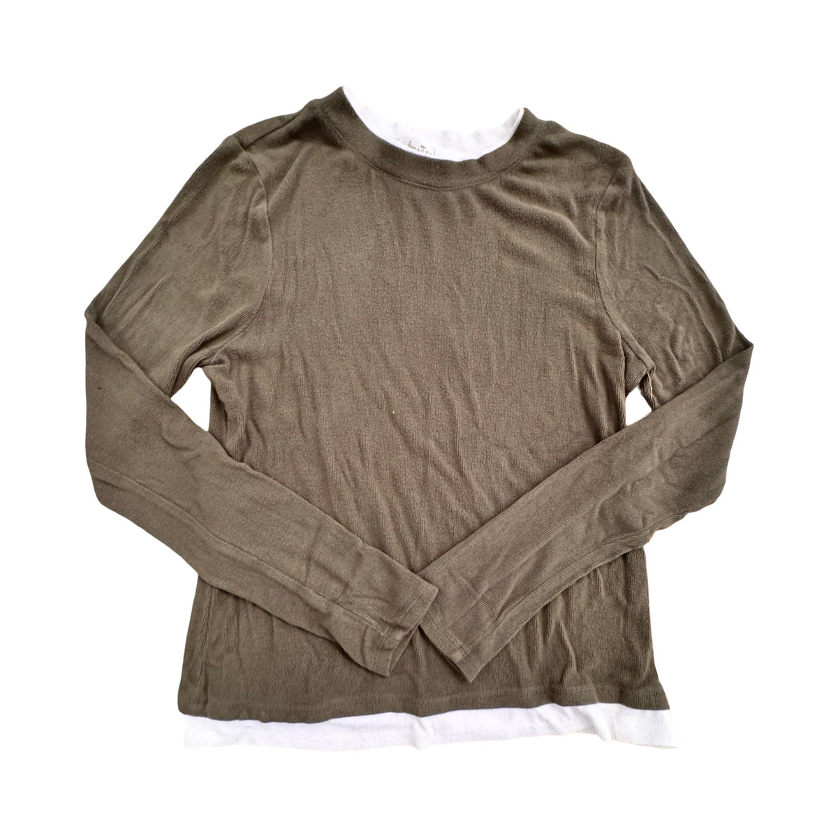 Sweater By Nine Britton In Green & White, Size:M
