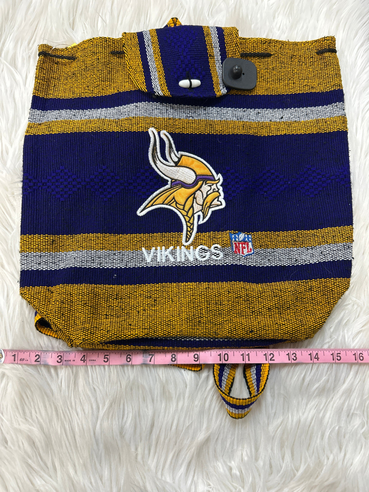 Backpack By Nfl In Purple & Yellow, Size:Small