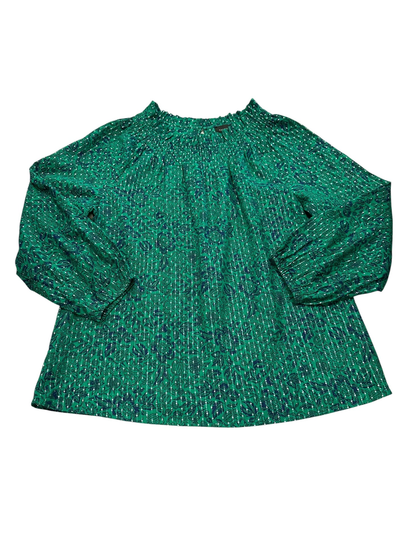 Top Ls By Talbots In Blue & Green, Size:L