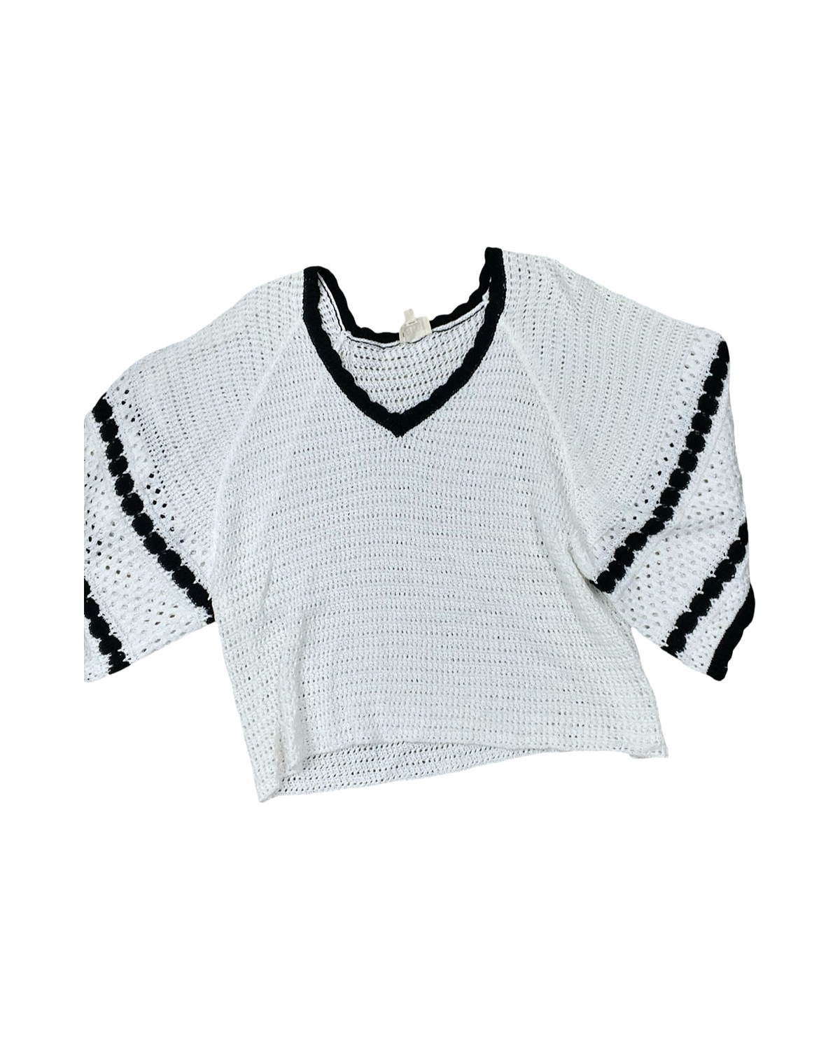 Sweater By Bibi In Black & White, Size:L