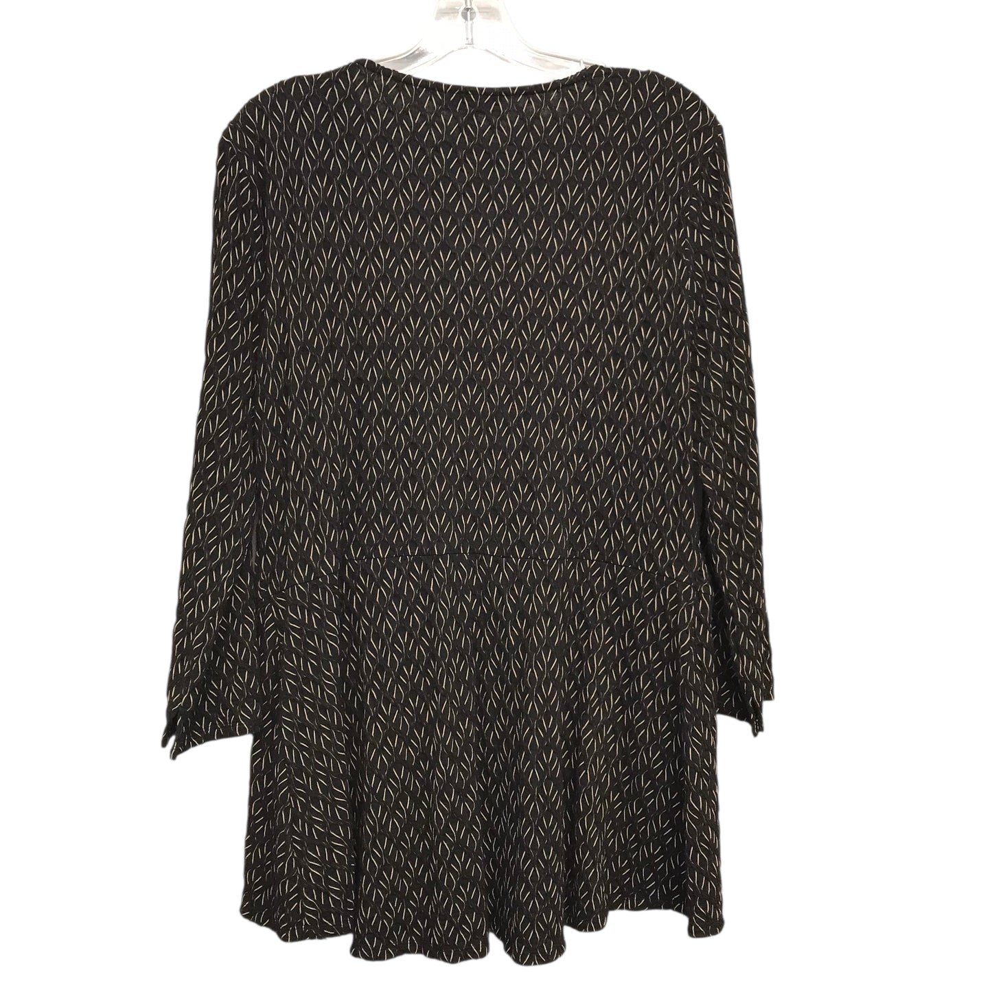 Top Ls By Dana Buchman In Black & Tan, Size:Xl