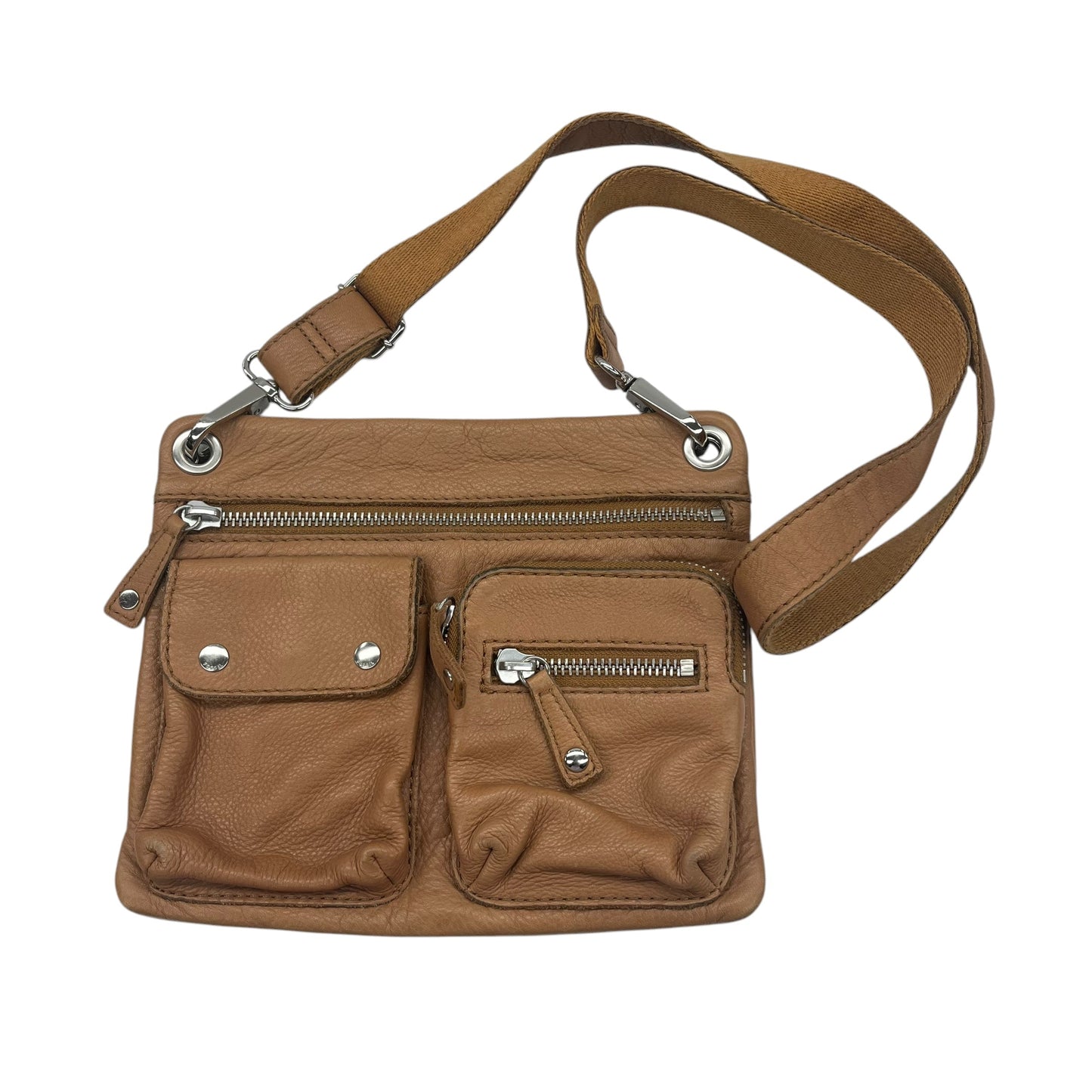 Crossbody Leather By Fossil In Brown, Size:Medium