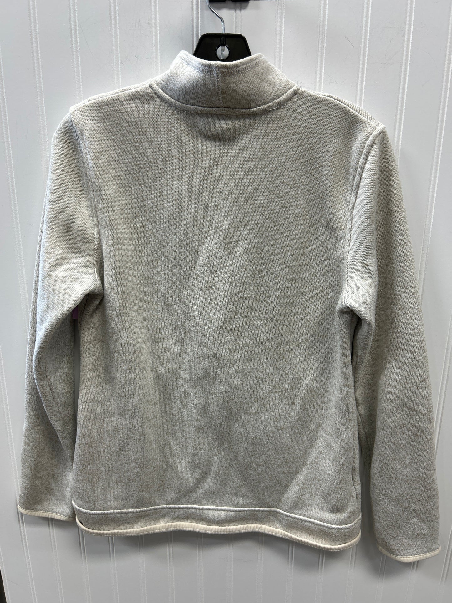 Jacket Fleece By Eddie Bauer In Cream, Size:M