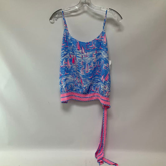 Tank Top Designer By Lilly Pulitzer In Floral Print, Size:S