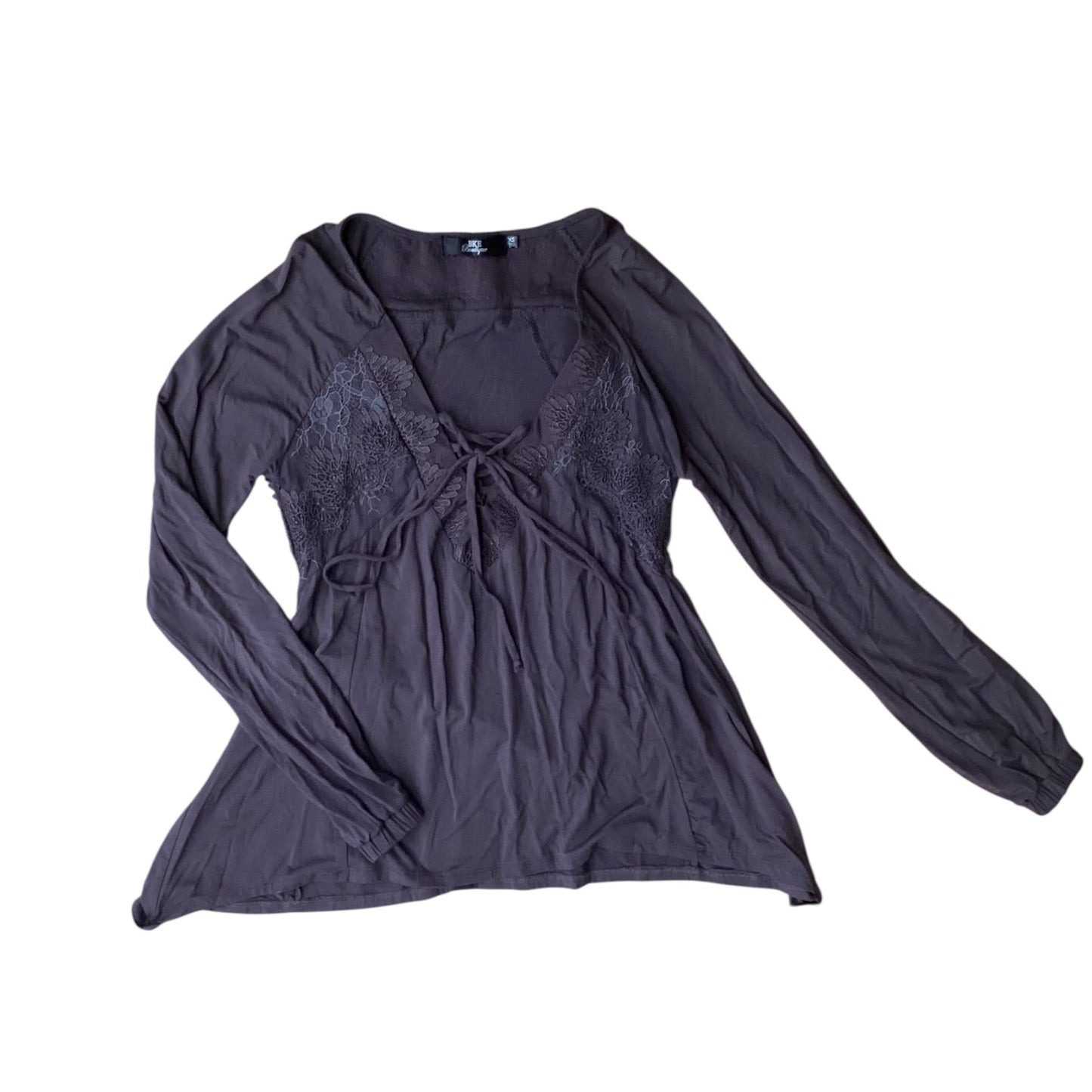 Blouse Ls By Bke In Purple, Size:Xs