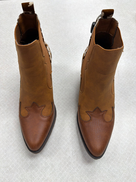 Boots Western By Pierre Dumas In Tan, Size:6
