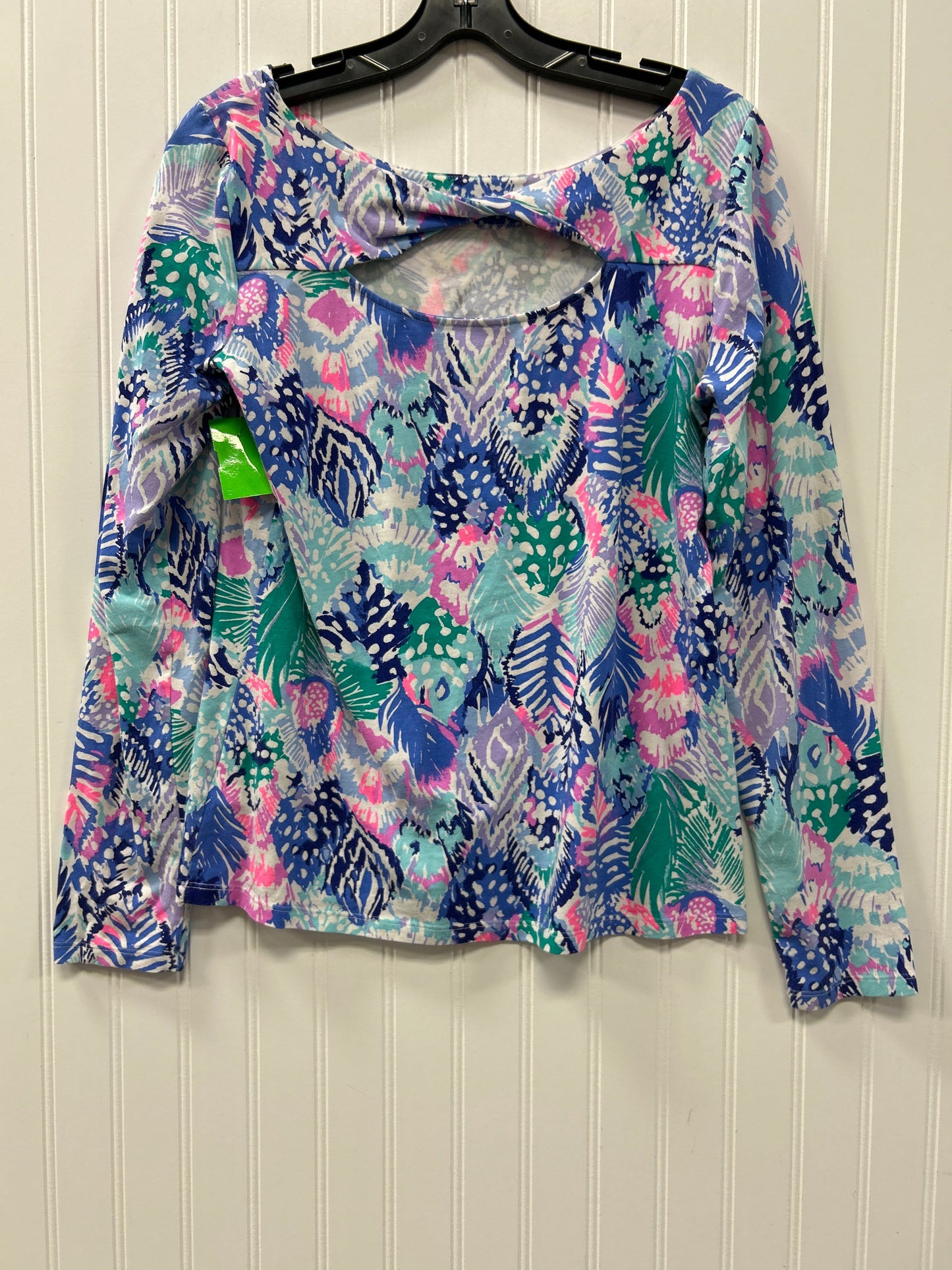Top Ls Designer By Lilly Pulitzer In Blue & Purple, Size:M