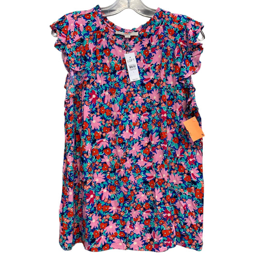 Top Sleeveless By Loft In Floral Print, Size:L