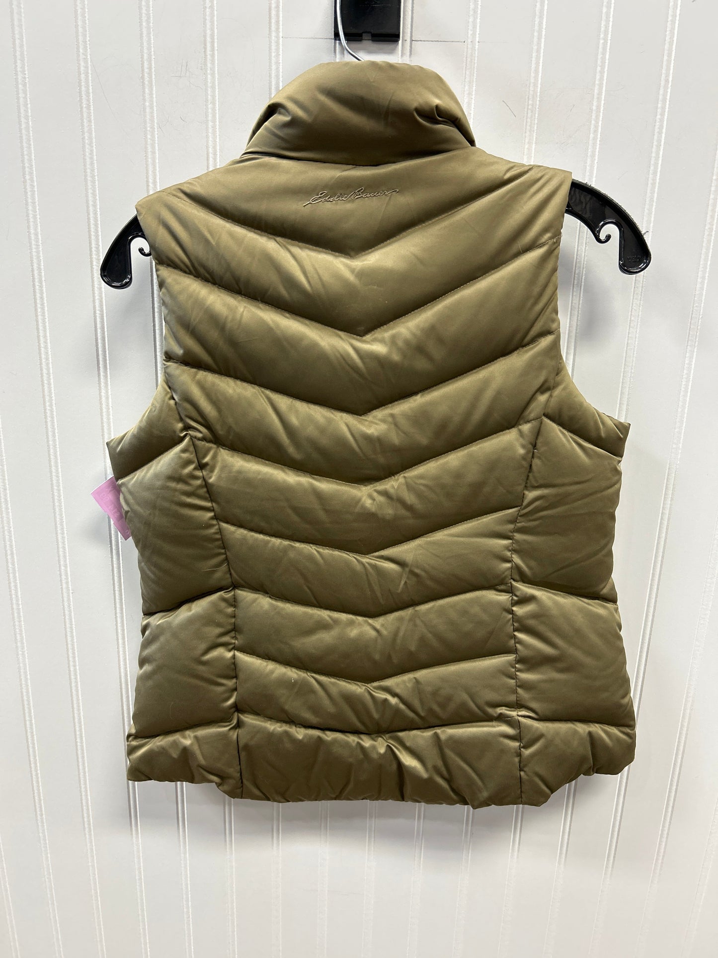 Vest Puffer & Quilted By Eddie Bauer In Green, Size:Sp
