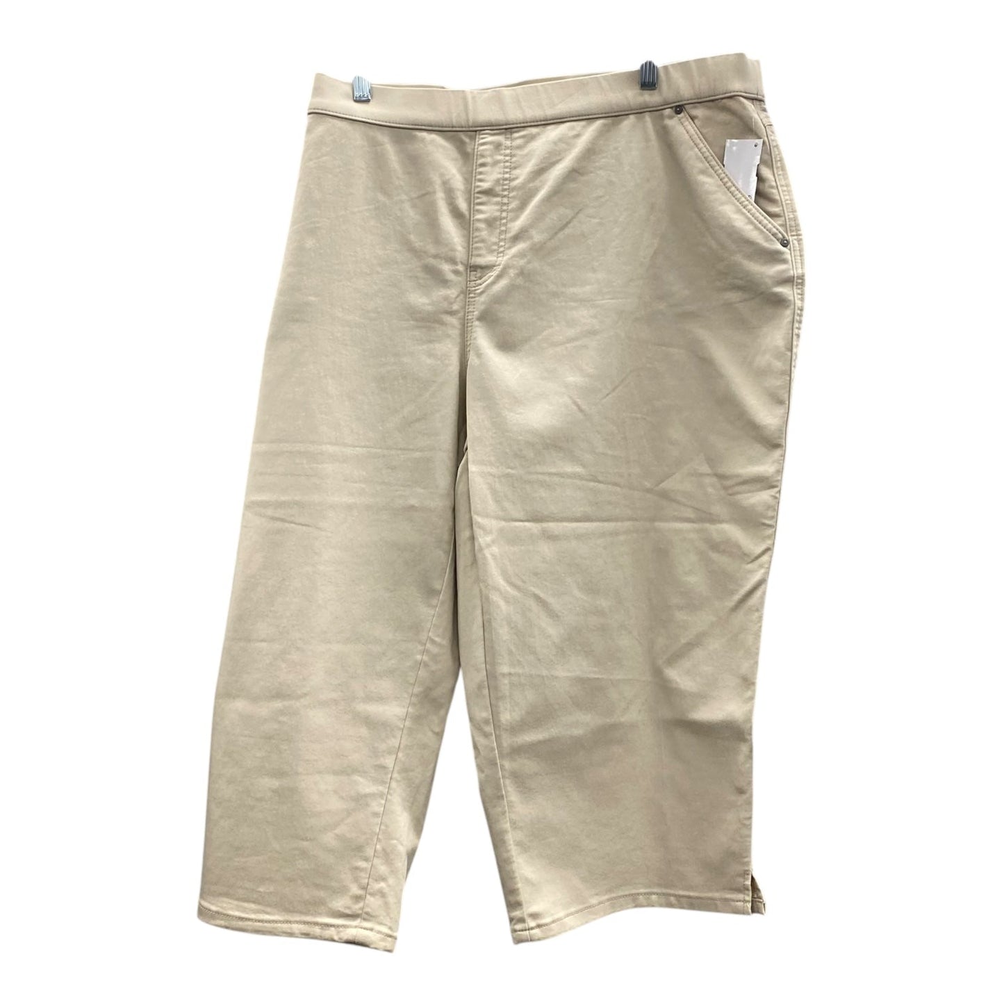 Capris By Intro In Cream, Size:22