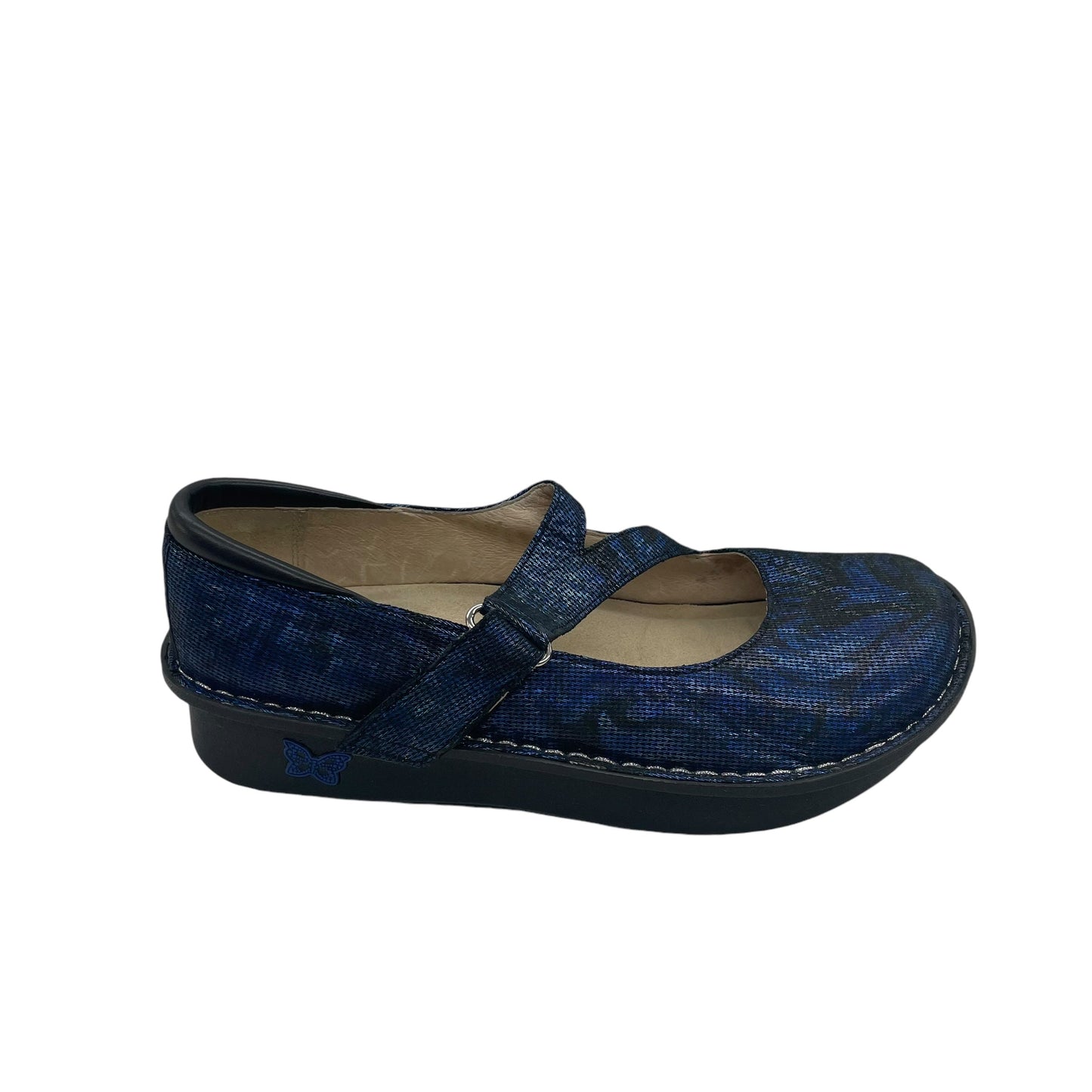 BLACK & BLUE SHOES FLATS by ALEGRIA Size:8.5