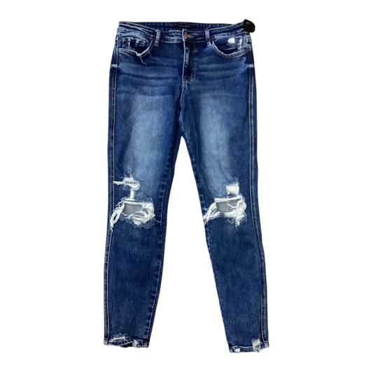 Jeans Skinny By Flying Monkey In Blue, Size:6