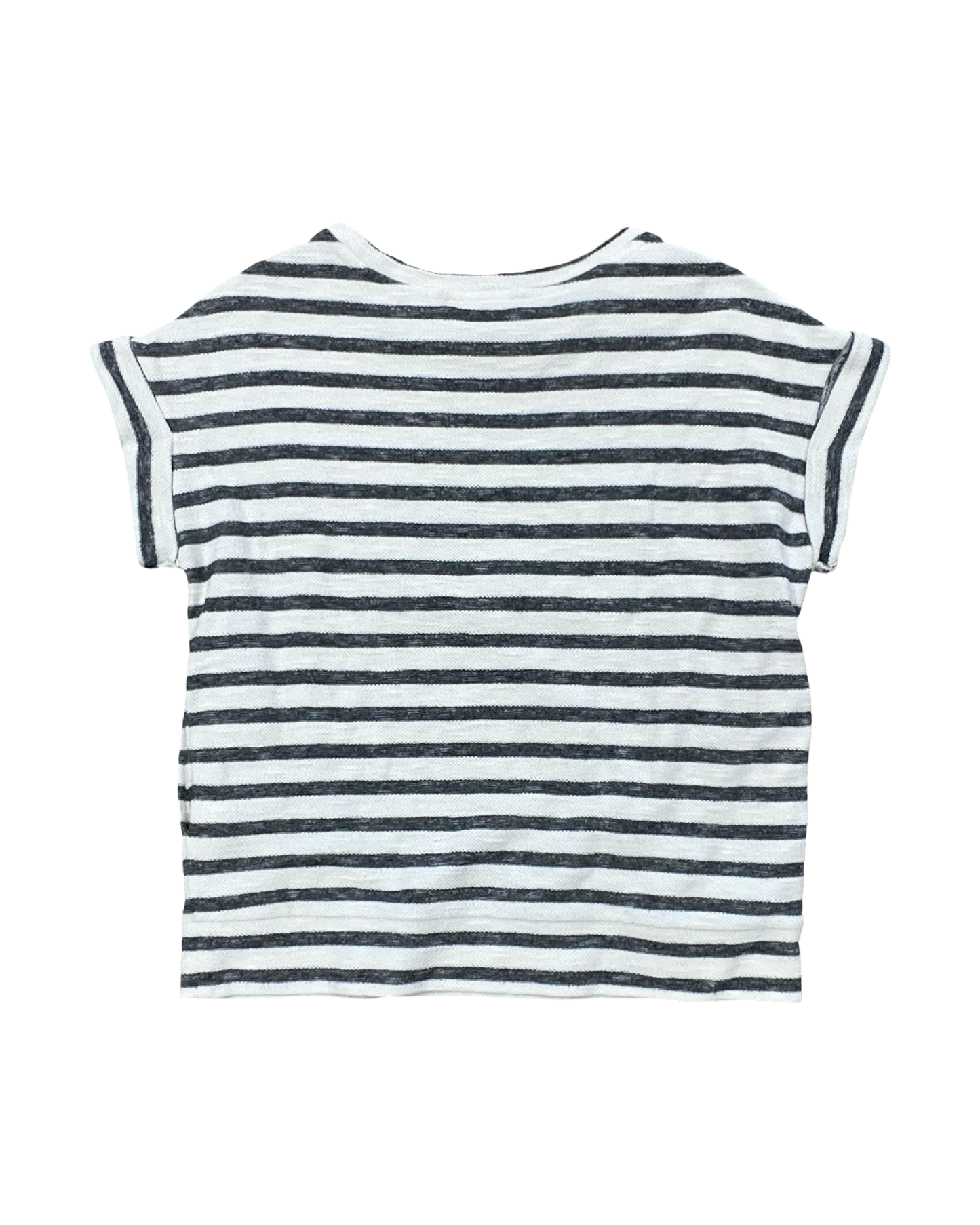 Top Ss By Banana Republic In Grey & White, Size:Xxs