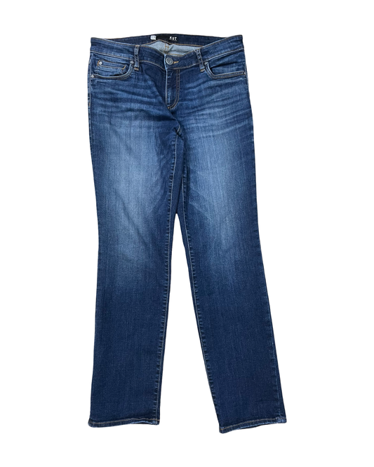 Jeans Straight By Kut In Blue Denim, Size:8
