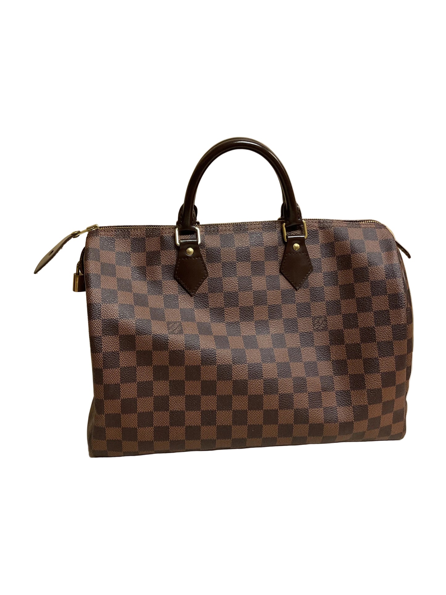 Handbag Luxury Designer By Louis Vuitton In Brown, Size:Large