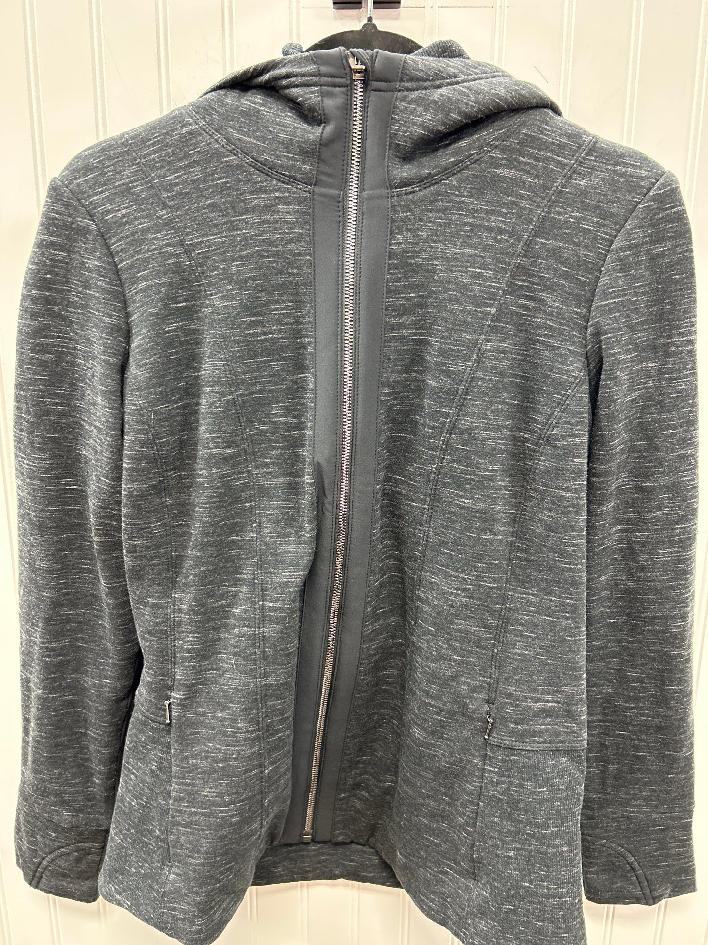 Athletic Jacket By Athleta In Black, Size:L