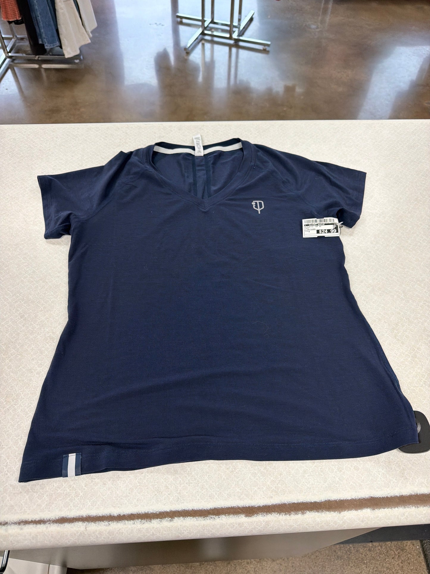Athletic Top Ss By J.Pritchard In Navy, Size:S