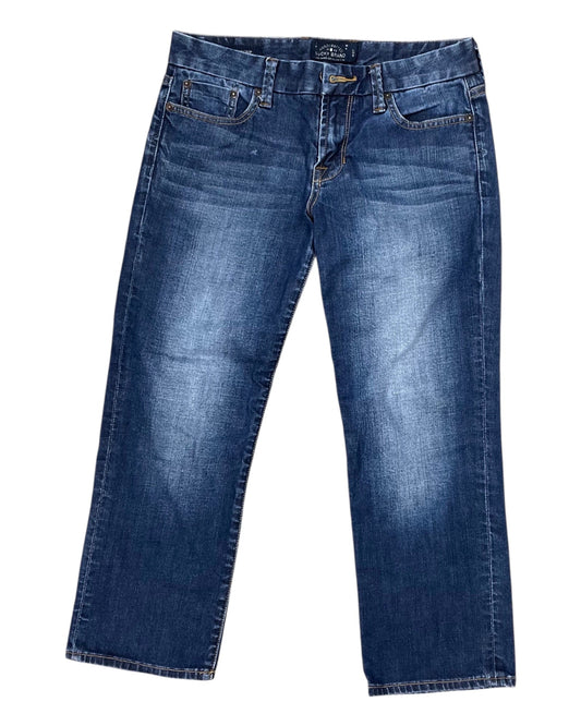 Jeans Cropped By Lucky Brand In Blue Denim, Size:4