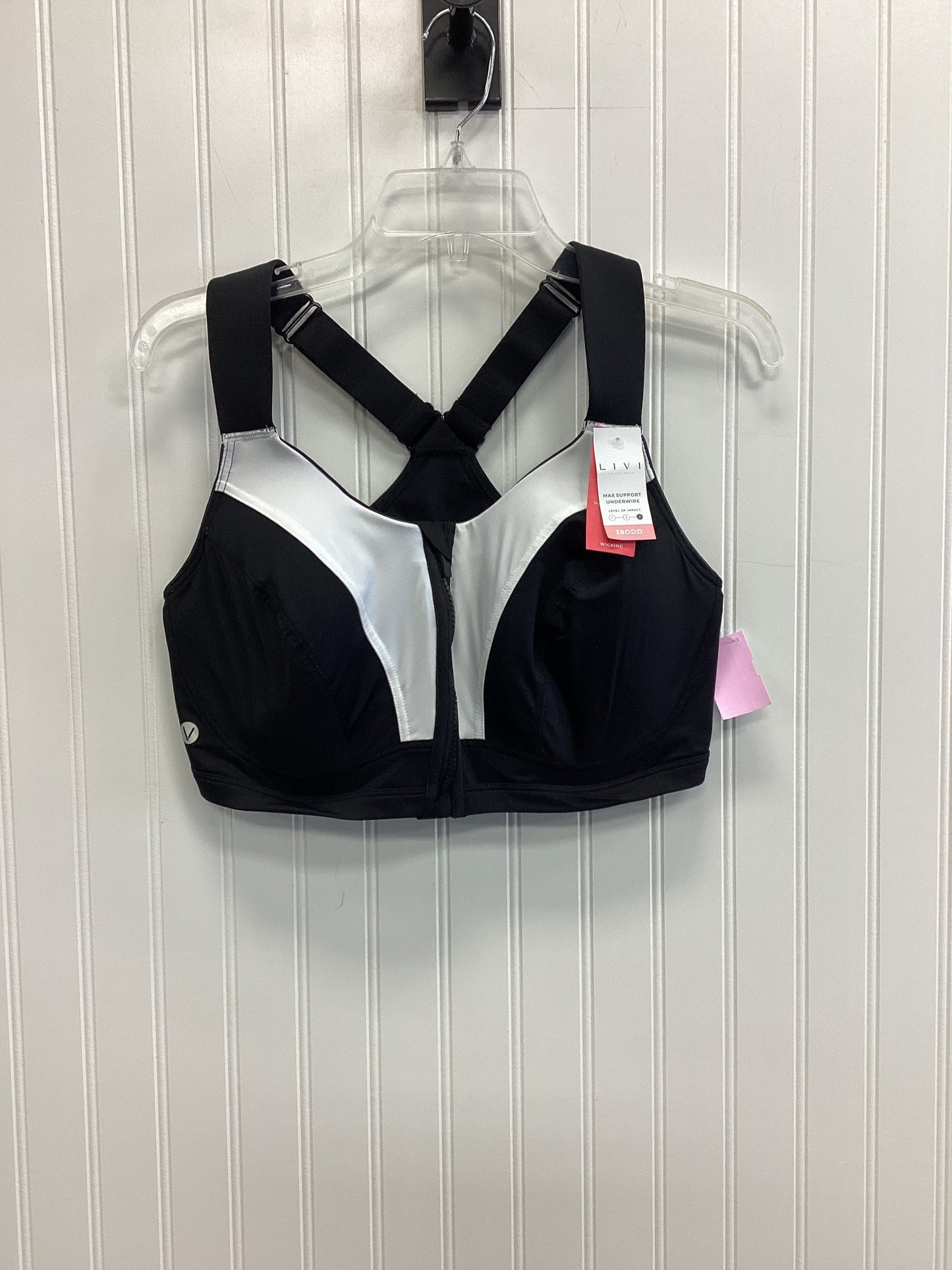 Athletic Bra By Livi Active In Black, Size:1X