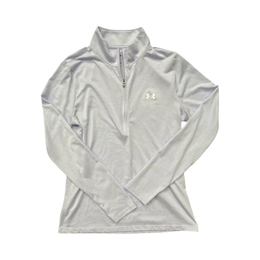 Athletic Top Ls Collar By Under Armour In Purple, Size:M
