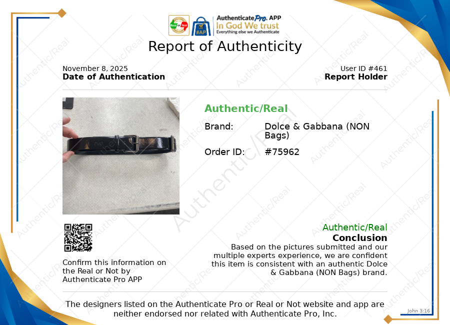 Belt Luxury Designer By Dolce And Gabbana, Size: Medium