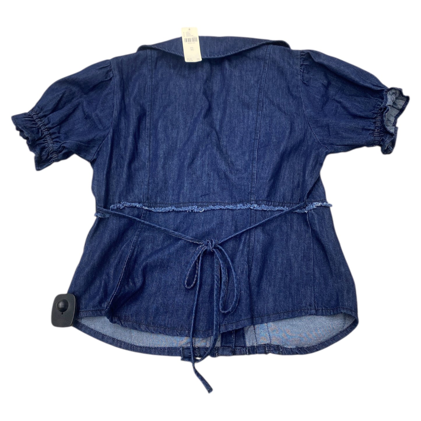 Top Ss By Pilcro In Blue Denim, Size:Xs