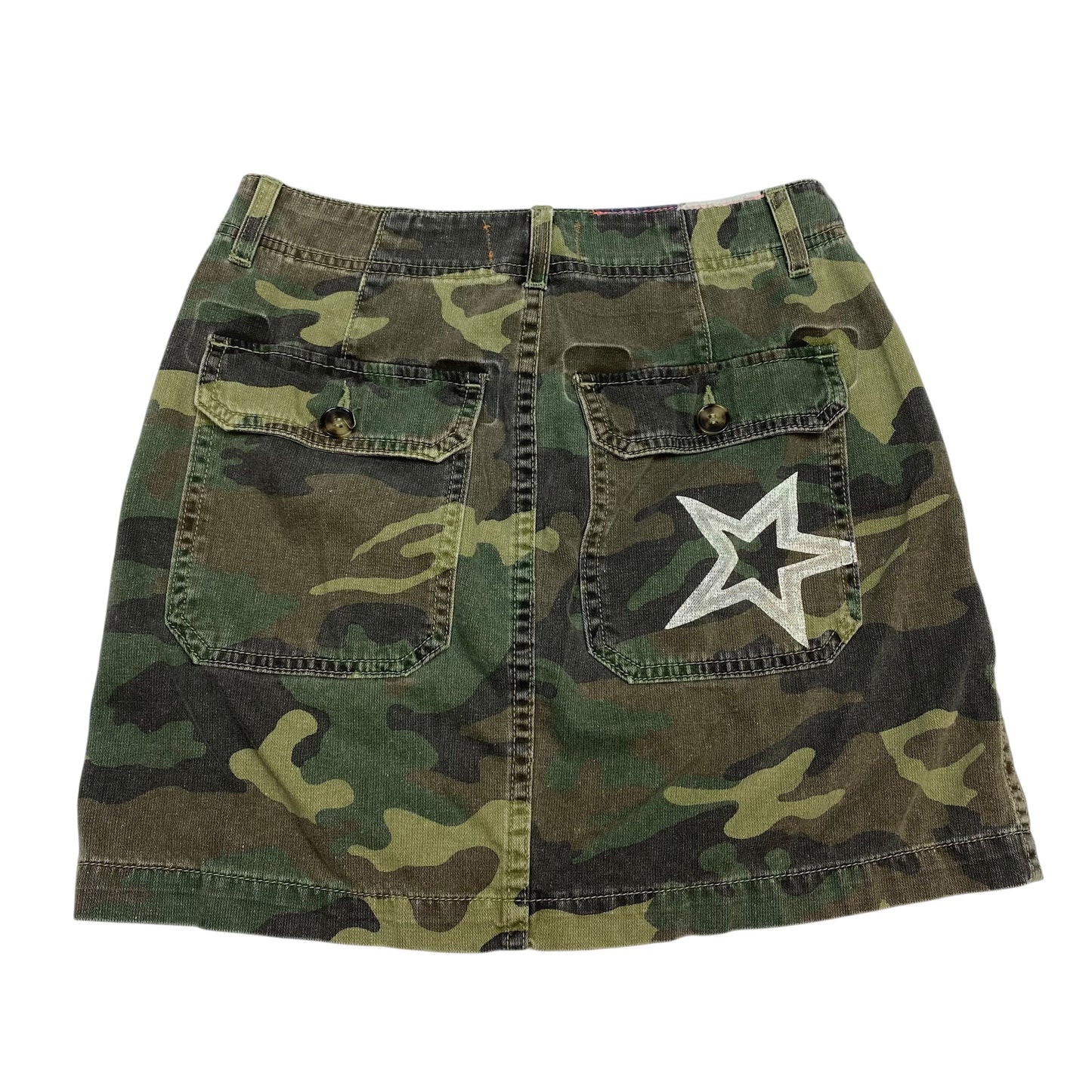 Skirt Mini & Short By Sundry In Camouflage Print, Size:Xs