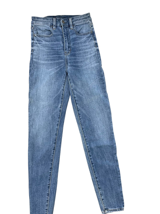 Jeans Jeggings By American Eagle In Blue Denim, Size:2