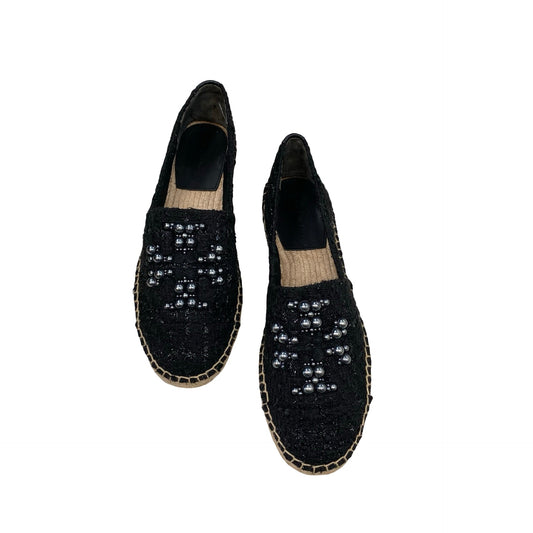 Shoes Designer By Tory Burch In Black, Size:7.5
