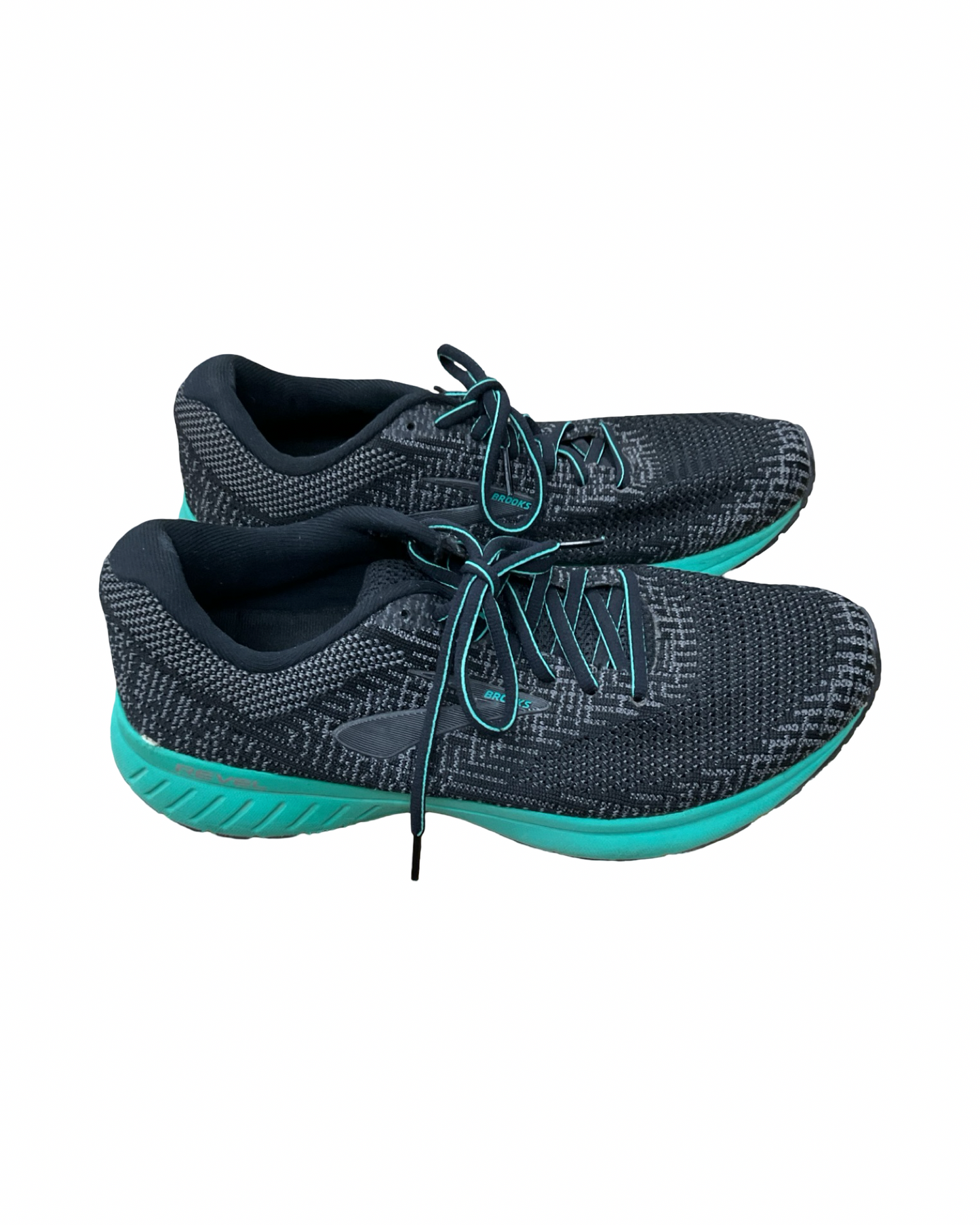 Shoes Athletic By Brooks In Black & Green, Size:11