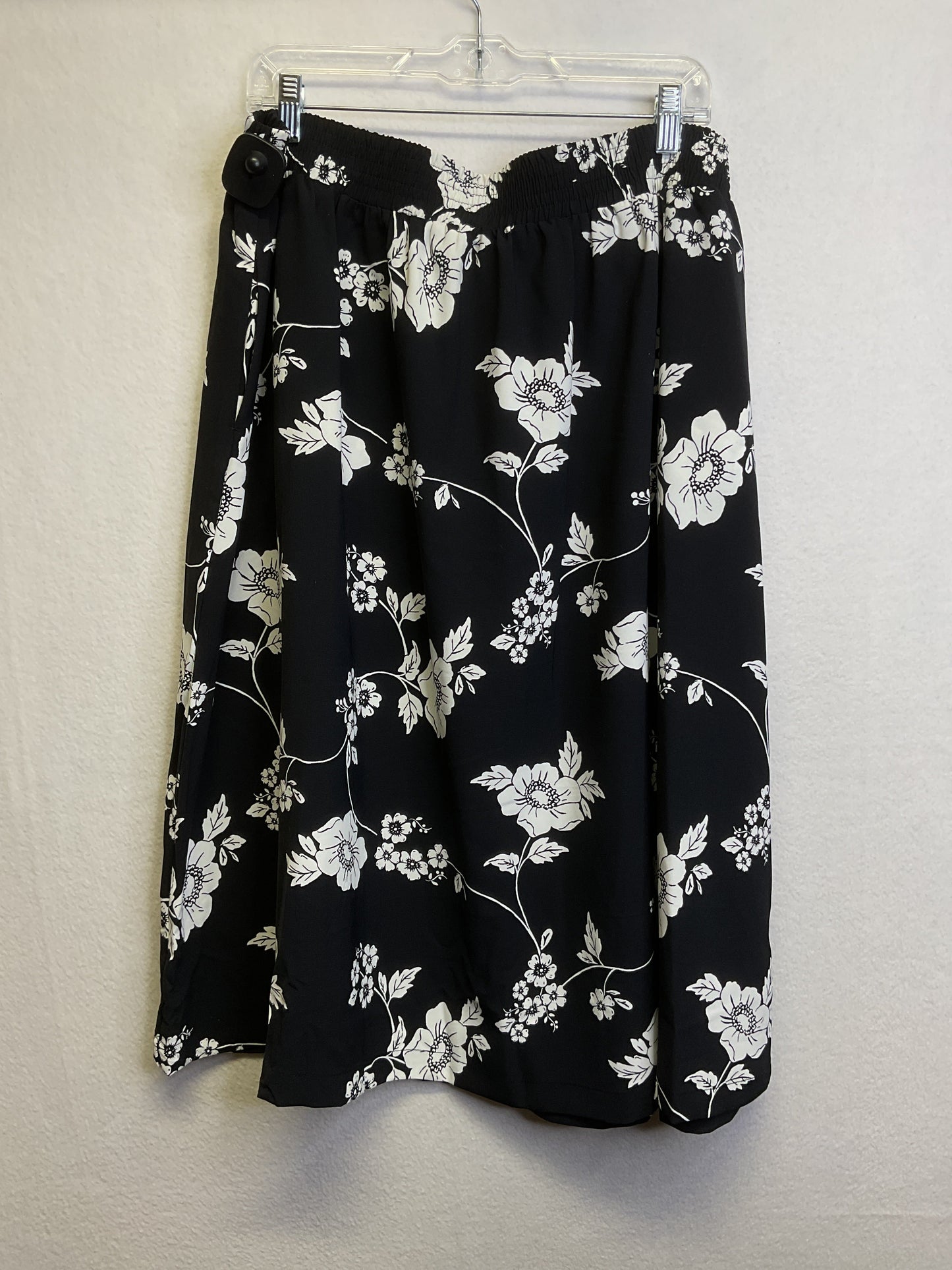 Skirt Midi By Croft And Barrow In Black & White, Size:Xl