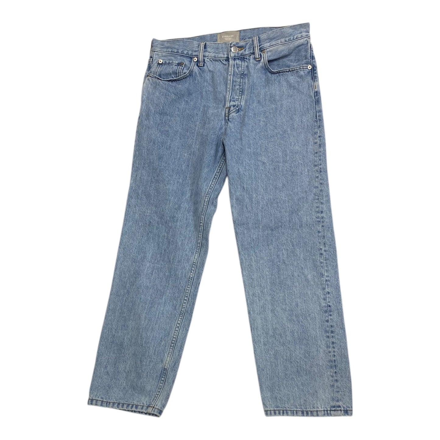 Jeans Straight By Everlane In Blue Denim, Size:8