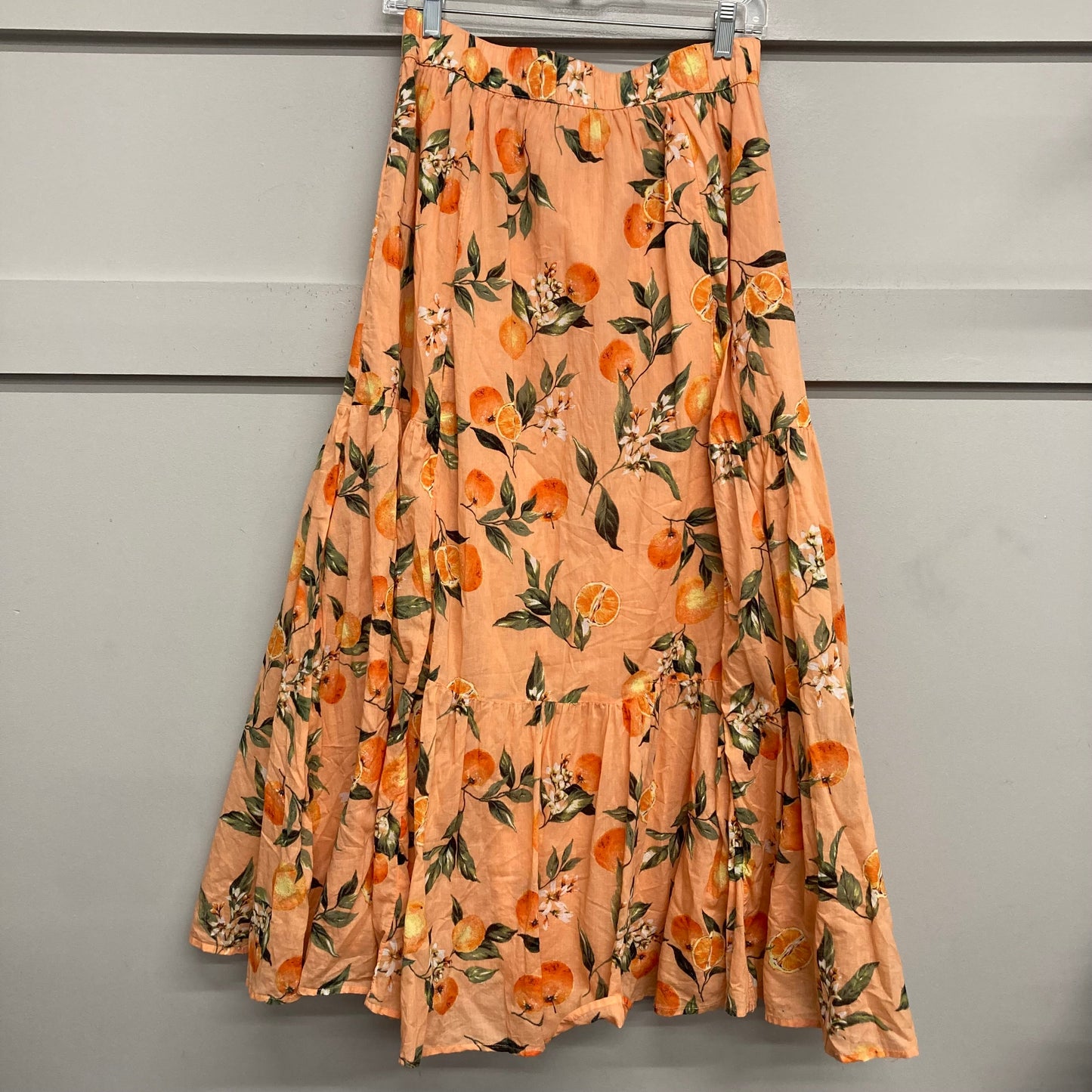 Skirt Maxi By Loft In Orange, Size:4