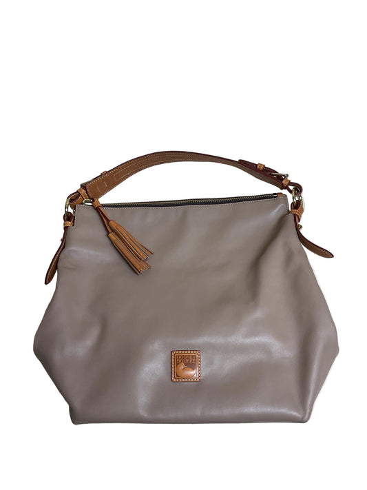 Handbag Designer By Dooney And Bourke In Taupe, Size:Large