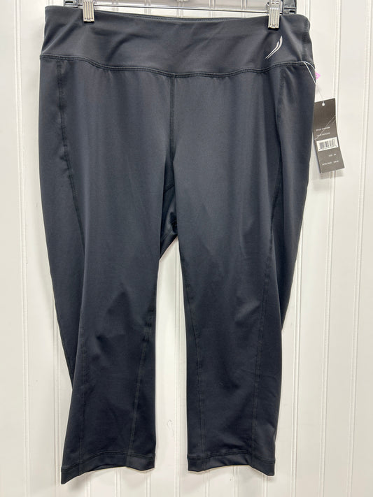 Athletic Leggings Capris By Exertek In Black, Size:Xl