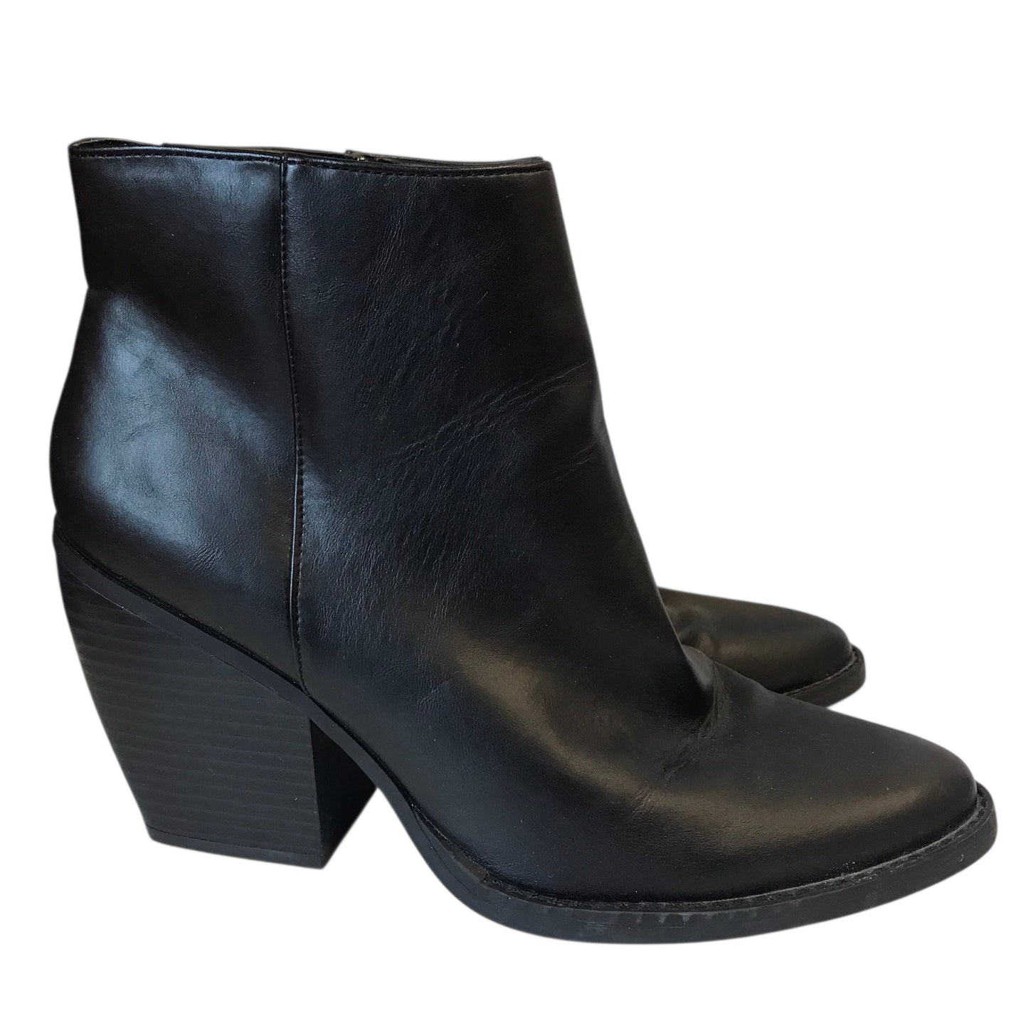 BOOTS ANKLE HEELS by MADDEN GIRL in BLACK, Size:9