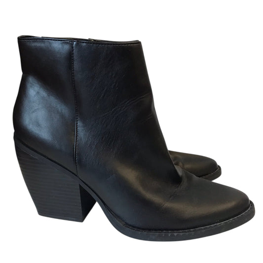 BOOTS ANKLE HEELS by MADDEN GIRL in BLACK, Size:9