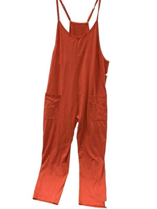 Overalls By Clothes Mentor In Orange, Size:L