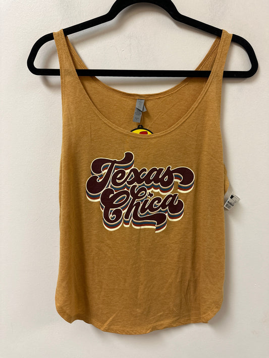Tank Top By Next Level In Yellow, Size:L