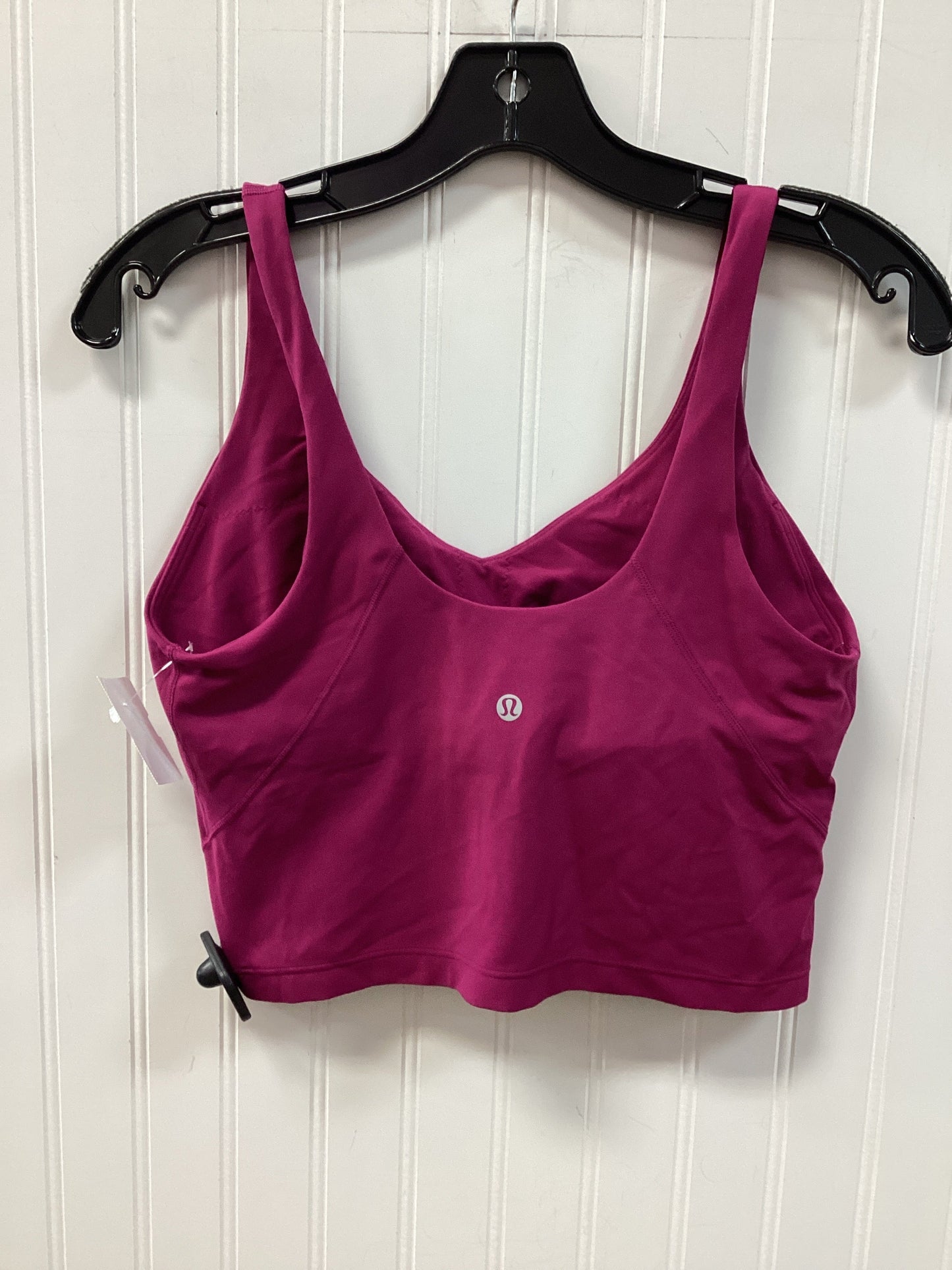 Athletic Tank Top By Lululemon In Pink, Size:10