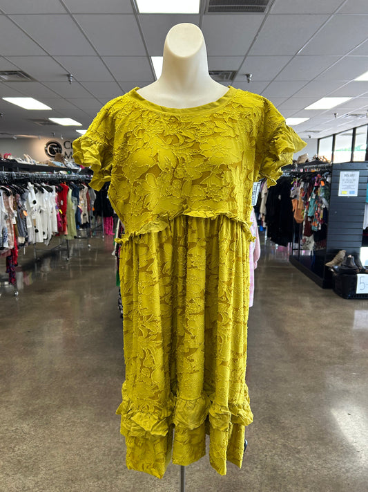 Dress Casual Short By Anthropologie In Yellow, Size:Xs
