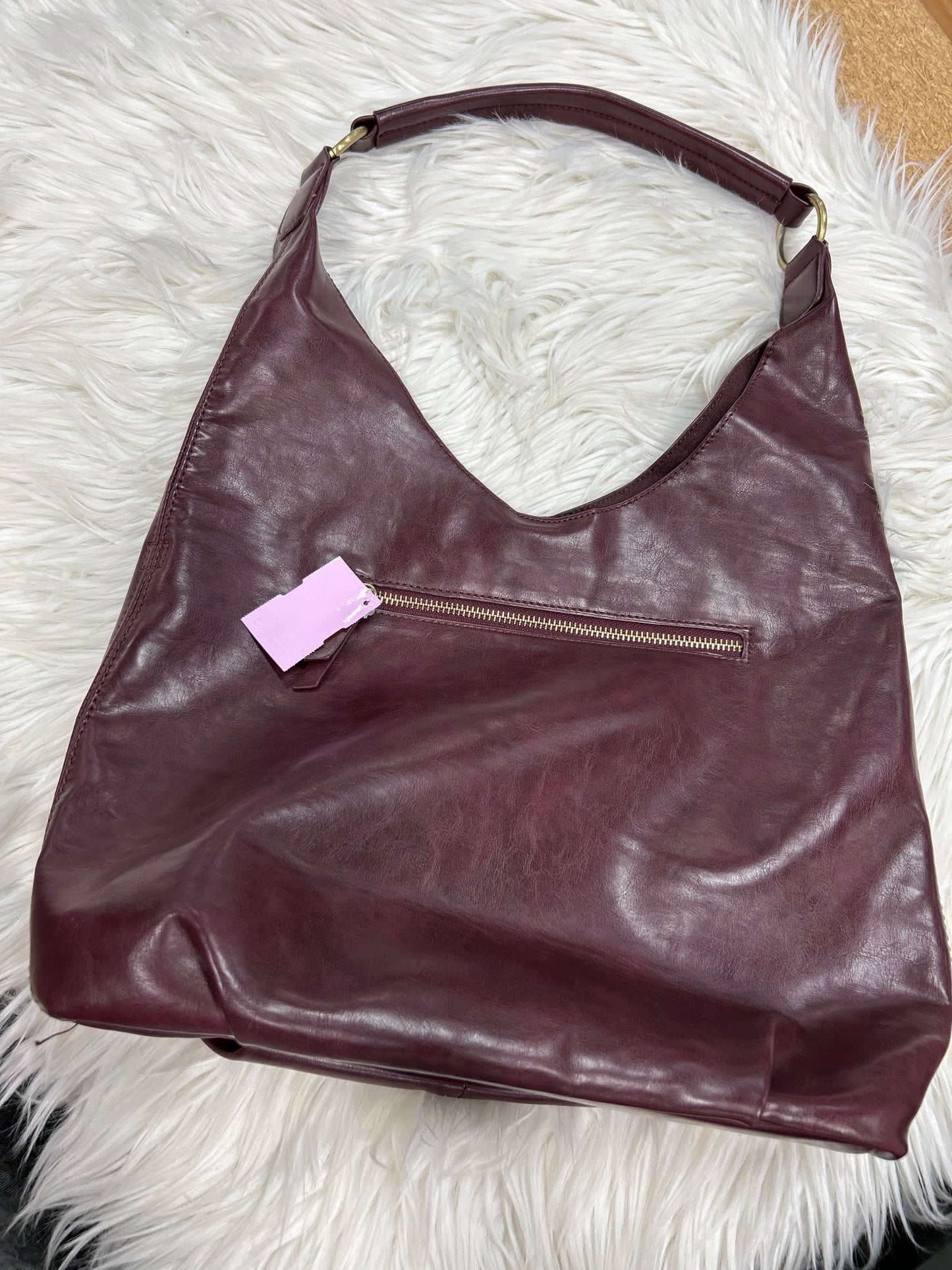 Handbag By Clothes Mentor In Maroon, Size:Large