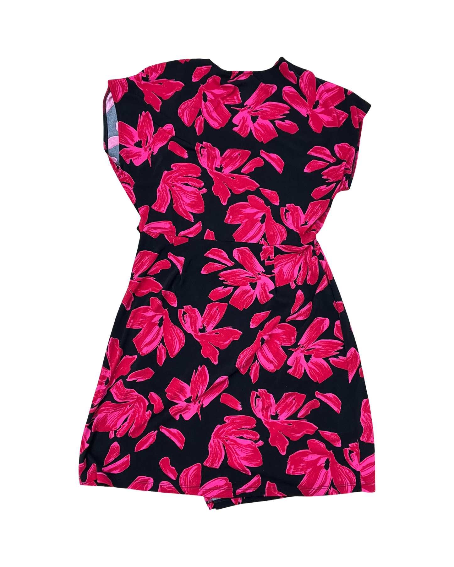 Dress Casual Midi By Nine West In Black & Pink, Size:L