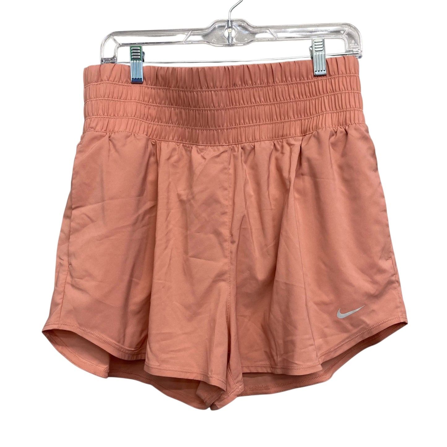 Athletic Shorts By Nike Apparel In Peach, Size:L