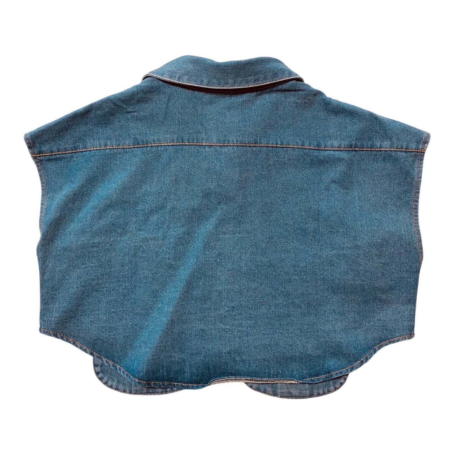 Vest Other By Clothes Mentor In Blue Denim, Size:L
