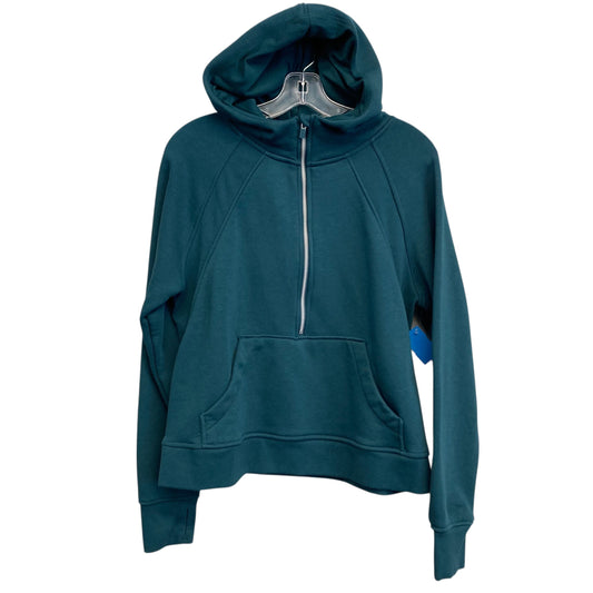 Athletic Jacket By Danskin In Teal, Size:M