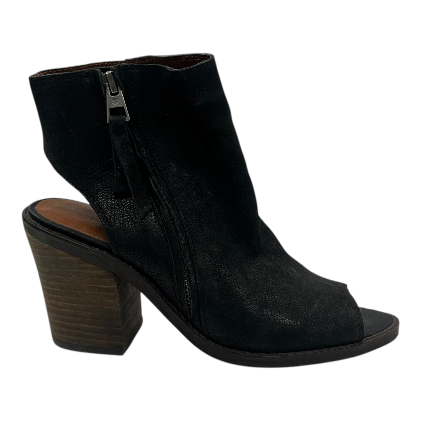 Sandals Heels Block By Lucky Brand In Black, Size:6