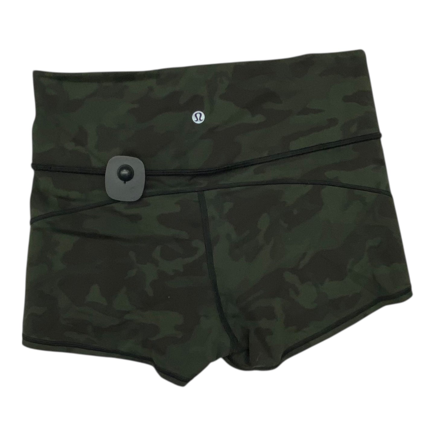 Athletic Shorts By Lululemon In Camouflage Print, Size:10