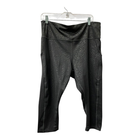 Athletic Capris By Athleta In Black, Size:2X